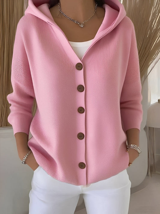 Relaxed Fit Hooded Cardigan