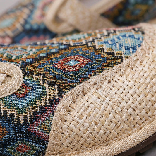Women's Ethnic Pattern Soft Sole Casual Sneakers