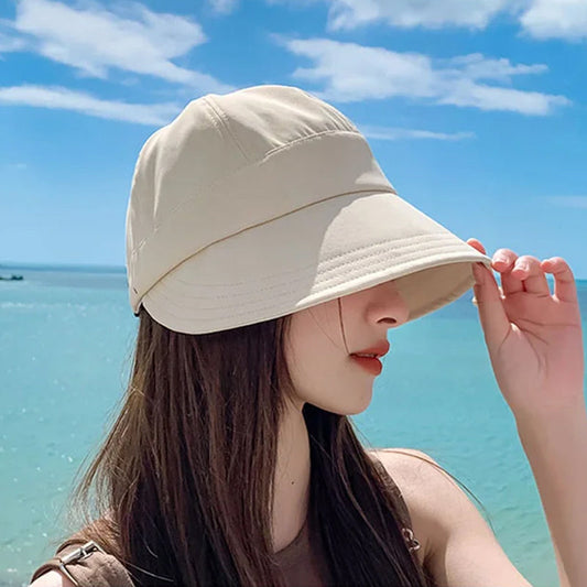 Foldable Wide Brim UV Sun Hat With Mesh Vents