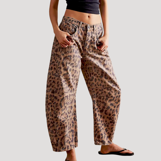 Women's Loose Fit Barrel Leg Jeans