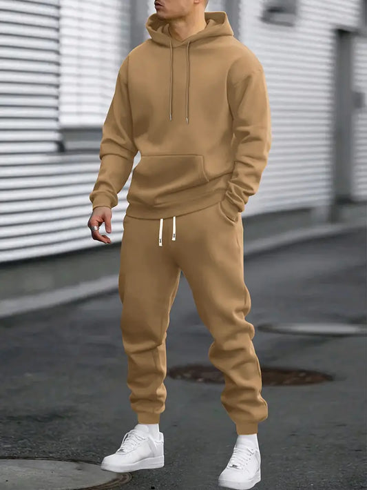 Men's Tracksuit Hoodie and Joggers Set for Gym and Casual