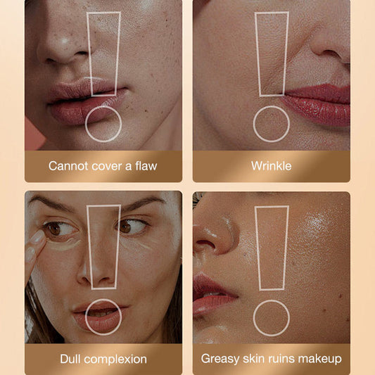 2 in 1 Foundation and Concealer Stick with Built In Brush