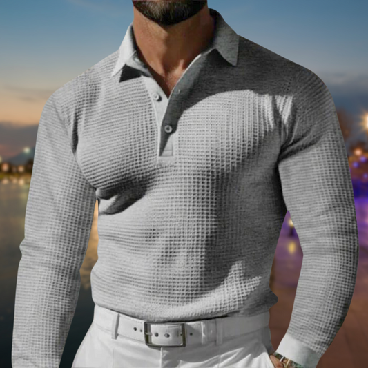 Men's Long Sleeve Classic Polo Shirt