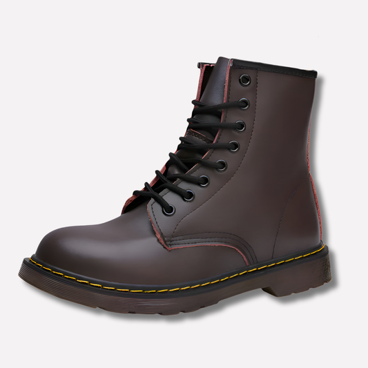 Classic Lace-Up Boots with Subtle Heel