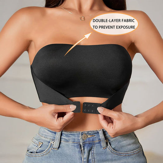 Seamless Strapless Bra With Non Slip Band