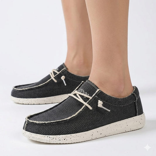 Men's Breathable Canvas Slip-On Casual Loafers