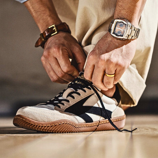 Retro Suede Low Top Cushioned Sneakers