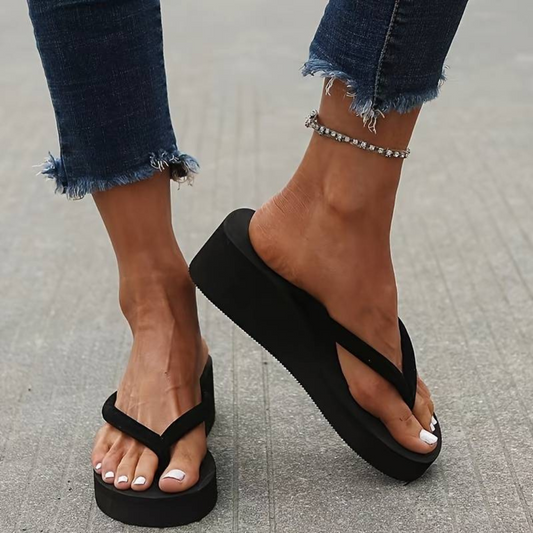 Women's Wedge Heel Comfort Flip Flops