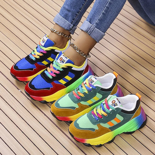 Women's Orthopedic Rainbow Comfort Shoes