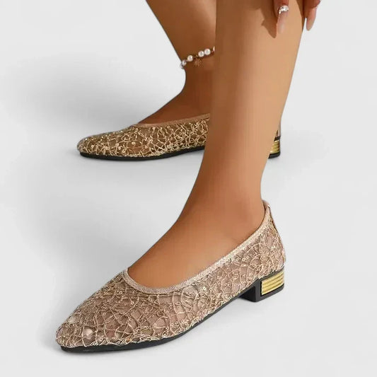 Lace Mesh Orthopedic Shoes With Cushioned Sole