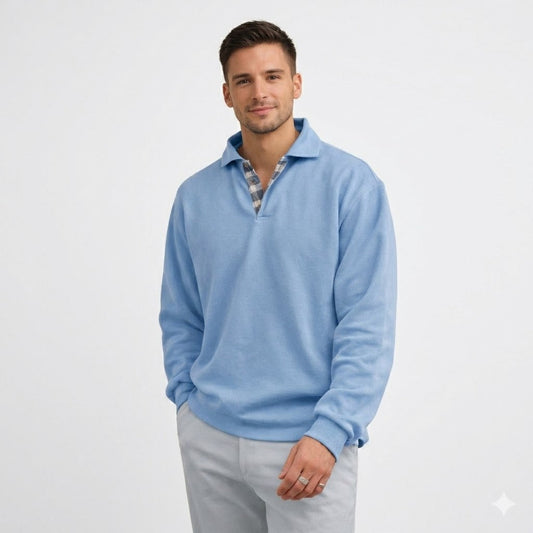 Casual Knit Polo Shirt