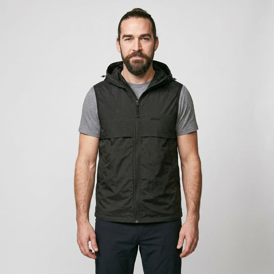 Lightweight Windproof Hooded Gilet