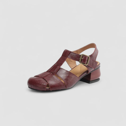 Orthopedic Mary Jane Shoes With Low Block Heel