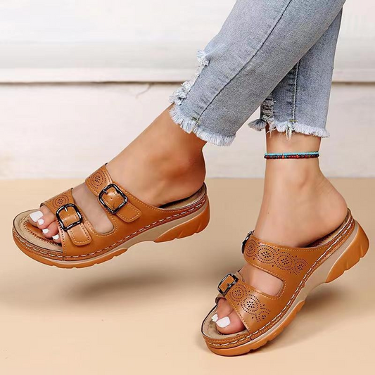 Cushioned Sole Wide Fit Orthopedic Sandals
