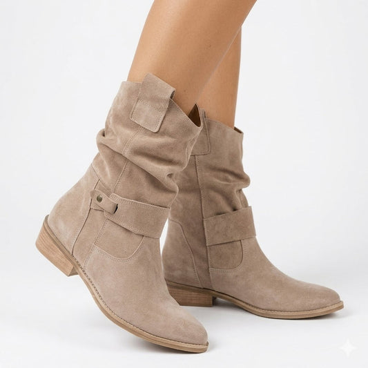 Slouchy Suede Ankle Boots