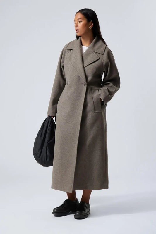 Emilia Oversized Long Wool Coat