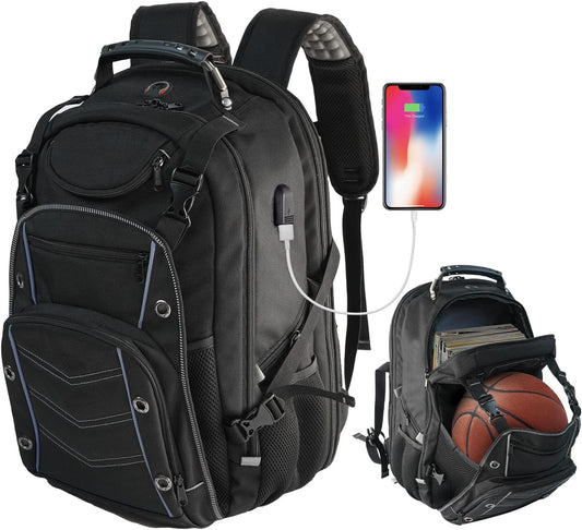 55L Extra Large Travel Laptop Backpack With USB Port
