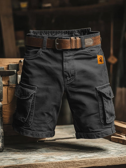 Vintage Wash Relaxed Fit Cargo Trousers