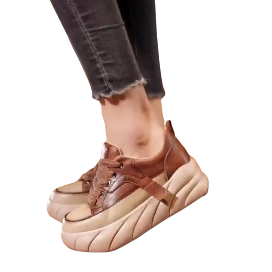 Women's Cushioned Thick Sole Platform Sneakers