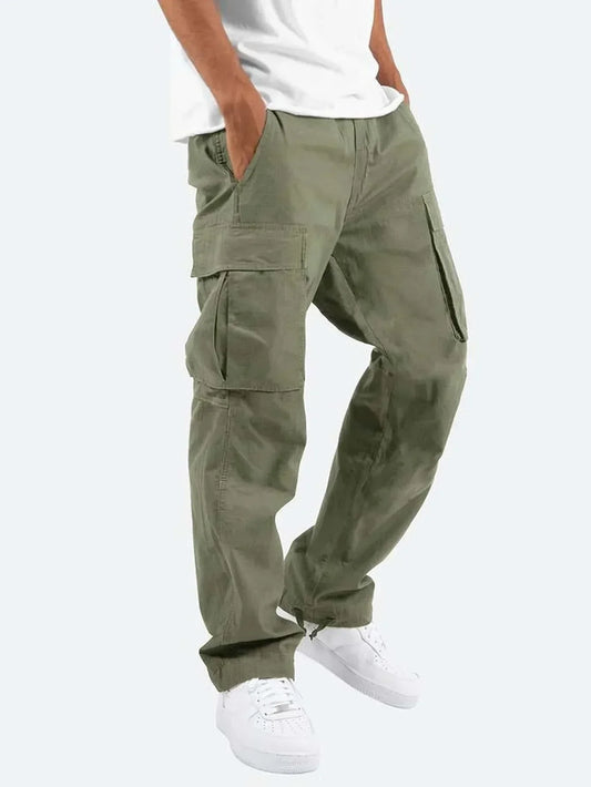 Men's Straight Leg Cotton Cargo Pants