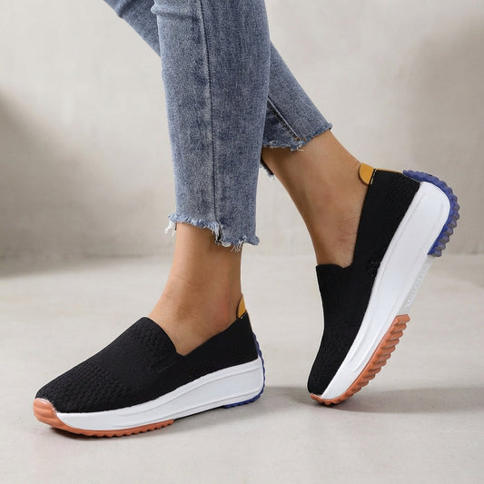 Women's Knit Platform Orthopedic Sneakers