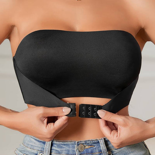 Seamless Strapless Bra With Non Slip Band