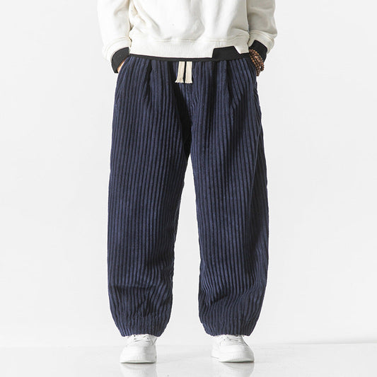 Hiro Minimalist Japanese Style Corduroy Pants