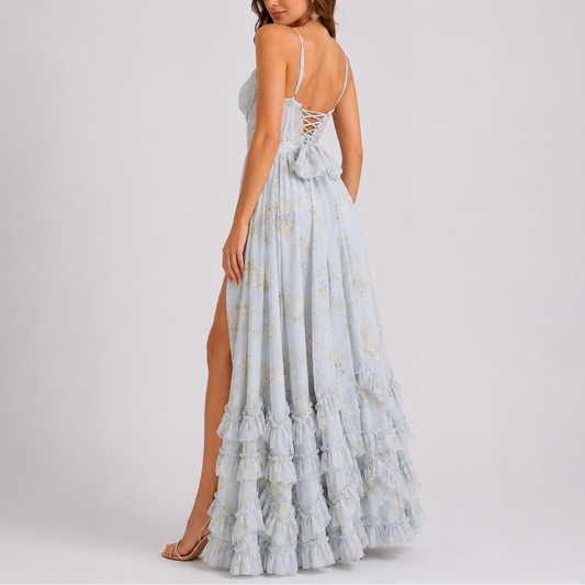 Floral Corset Maxi Dress