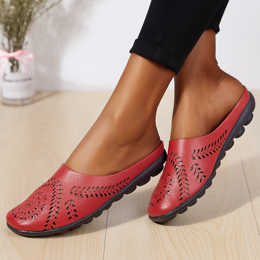 Round Toe Leather Orthopedic Sandals