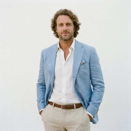 Notch Lapel Tailored Two-Button Sport Coat