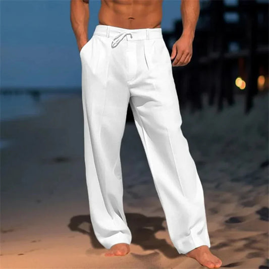 Men's Tailored Linen Trousers