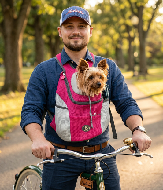 Padded Dog Carrier Backpack With Side Pockets