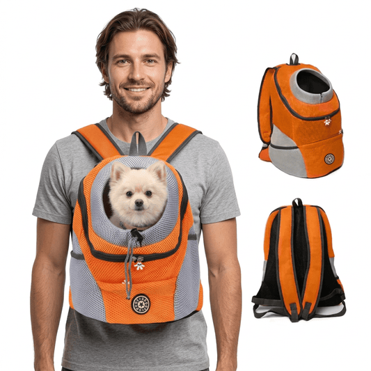 Padded Dog Carrier Backpack With Side Pockets