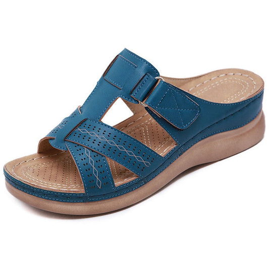 Orthopedic Platform Wedge Slip-On Sandals