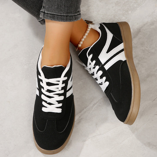 Orthopedic Wide Fit Lace-Up Sneakers