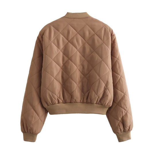 Women's Quilted Lightweight Bomber Jacket