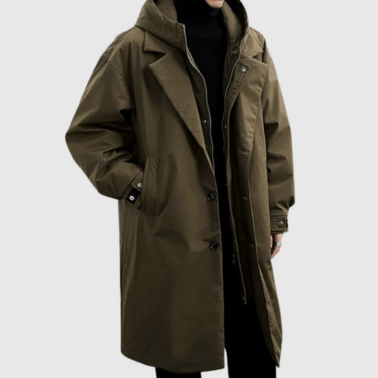 Men's Packable Hooded Waterproof Rain Jacket