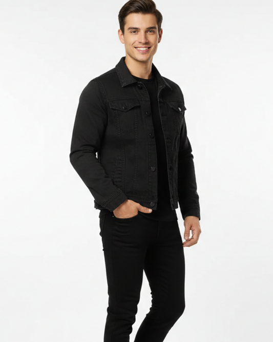 Axel | Rugged Denim Jacket with Chest Pockets