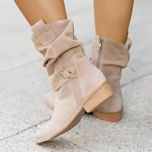 Slouchy Suede Ankle Boots