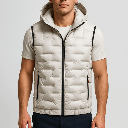 Luminovi | Hooded Quilted Puffer Vest