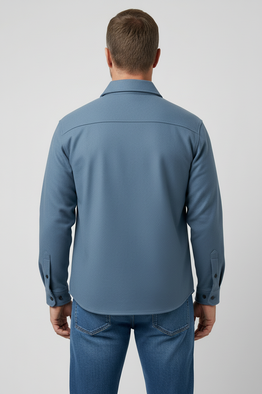 Button-Up Jacket with Chest Pockets