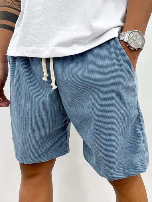 Men's Ribbed Corduroy Drawstring Shorts