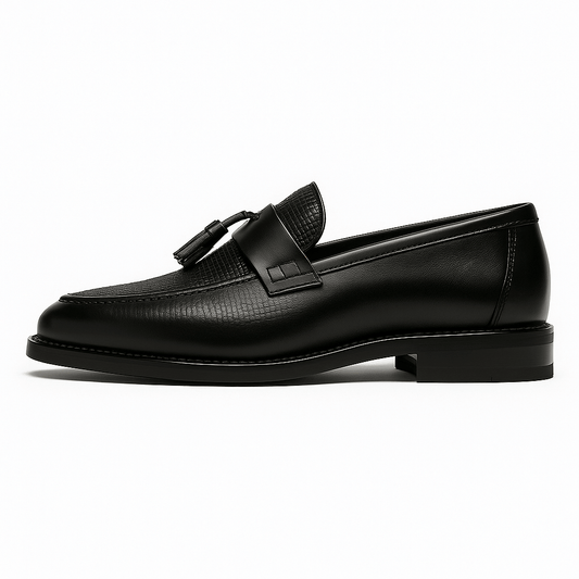Woven Tassel Loafers for Men Slip-On Dress Shoe