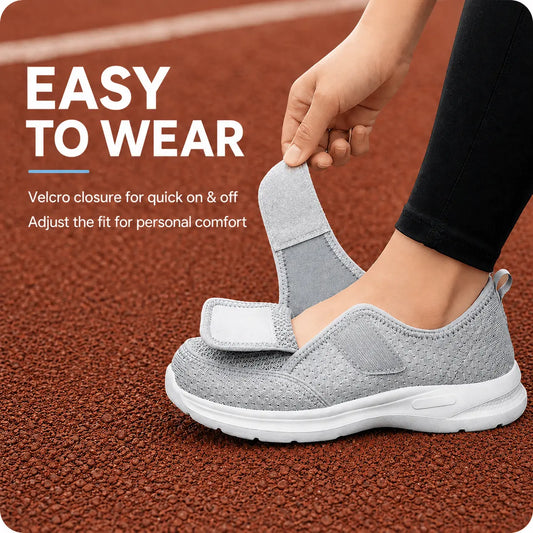Orthopedic Wide Fit Walking Shoes for Swollen Feet