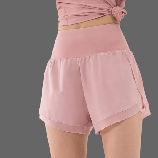 High Waisted Two In One Sports Shorts