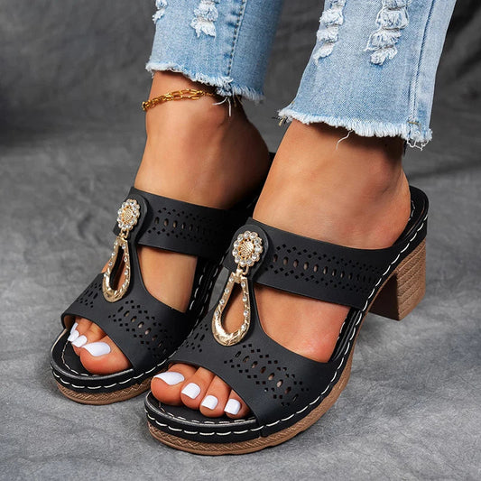 Women's Orthopedic Slip-On Wedge Sandals