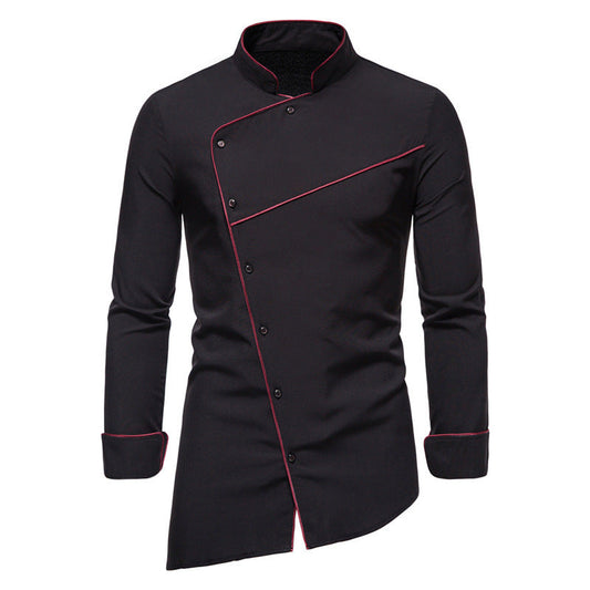 Men's Professional Chef Jacket With Contrast Accents
