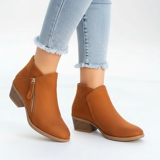 Orthopaedic Ankle Boots With Wedge Heel