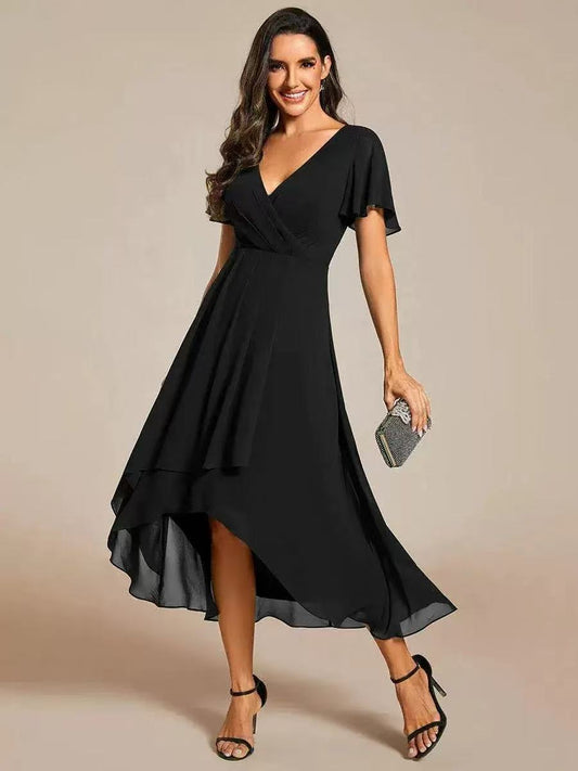 Romantic Lace Trim Midi Dress