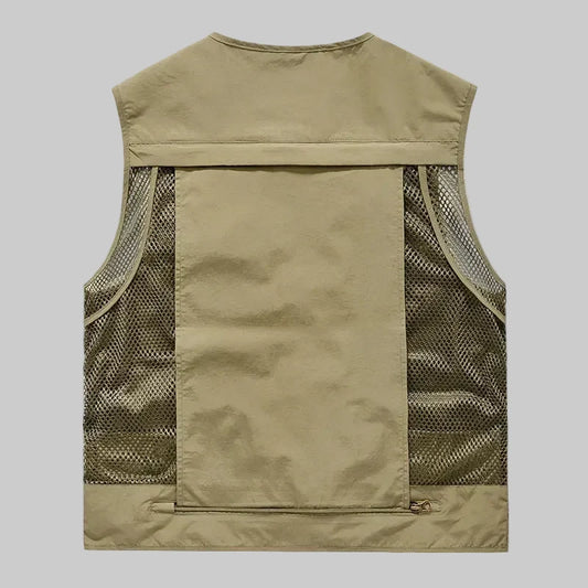 Breathable Mesh Multi Pocket Outdoor Vest